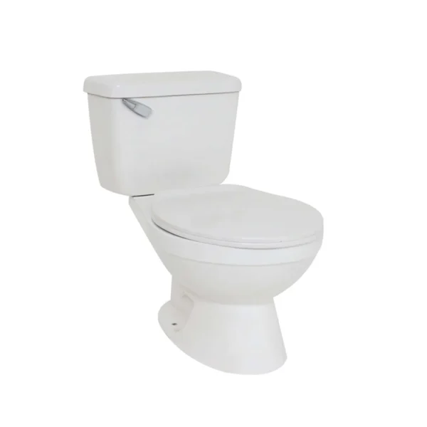 Inodoro blanco de 2 piezas marca IMPERIAL con asiento y kit de instalación