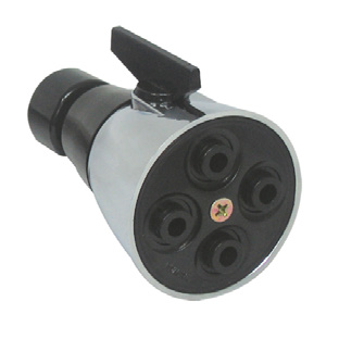 Regadera ajustable cromada de 2