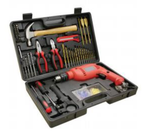 juego de taladro martillo de 500W 55 piezas